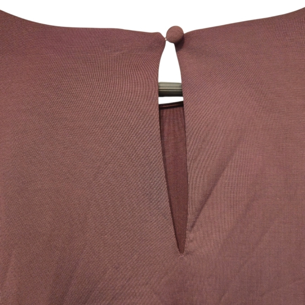 Veronica Beard Tristana Midi Dress Ruched Asymmetric Oxblood Size 16 NWT $498 - Picture 14 of 16